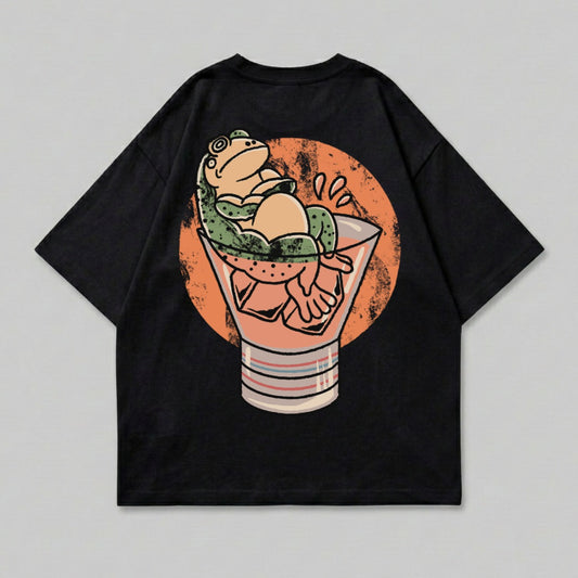Relaxing Frog Drink Design Retro Sunset Art Product Type

Frog design
Cocktail glass
Amphibian art
Retro graphic
Chill frog
Beverage print
Cartoon style
Orange circle
Unique design
Animal illustration
Grunge background
Whimsical art
Black apparel
Relaxing vibe
Drink artwork
Nature inspired
Summer vibe
Funny frog
Streetwear tee
Pop art