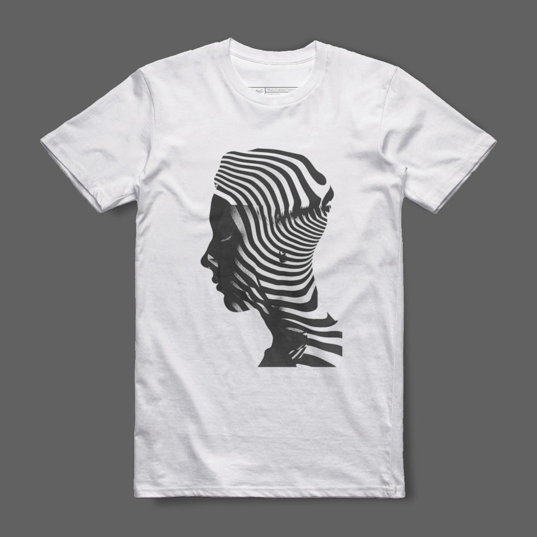 Abstract Silhouette Optical Illusion T-Shirt