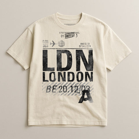 Stylish LDN London Graphic Casual T-shirt for Trendy Wear