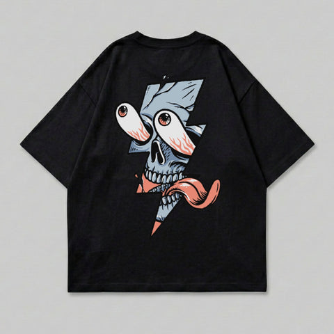 Black Lightning Skull Eyeballs Tongue Graphic product type
Skull, Lightning, Eyeballs, Tongue, Graphic Tee, Black Shirt, Streetwear, Oversized, Edgy, Cartoon Skull, Unique Design, Spooky, Alternative, Monster Eyes, Thunder Bolt, Dark Aesthetic, Illustrated, Novelty Shirt, Creepy Fun, Pop Art