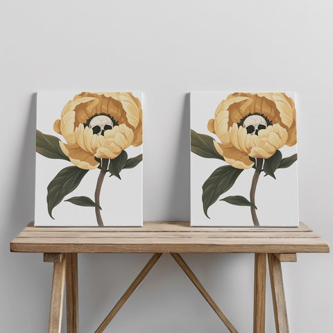Quadro canvas peonyskull