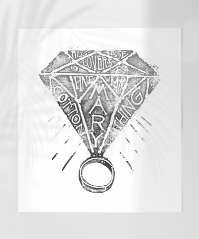 Abstract Vintage Jewelry Design Art Print