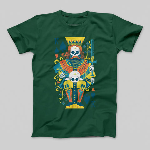 Vibrant Playing Card King Design Graphic Tee