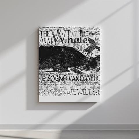 Quadro canvas Whale
