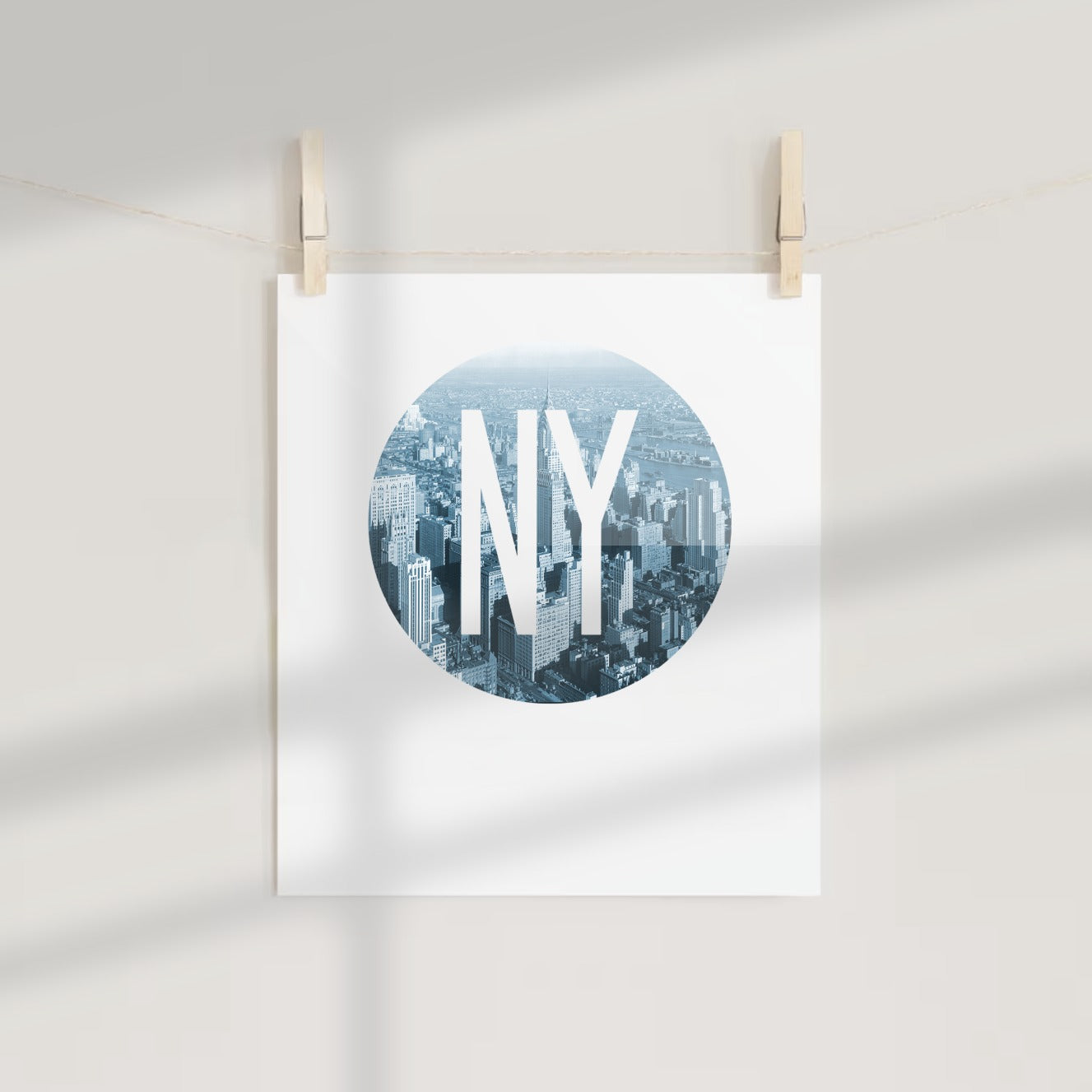 NY Cityscape Art Print Wall Decor Poster Product