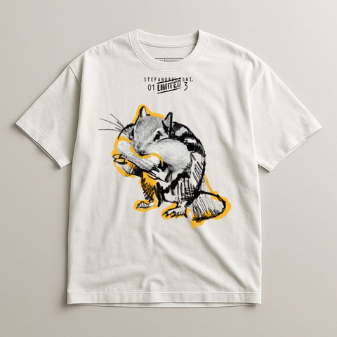 Chipmunk Art Design Graphic Tee
