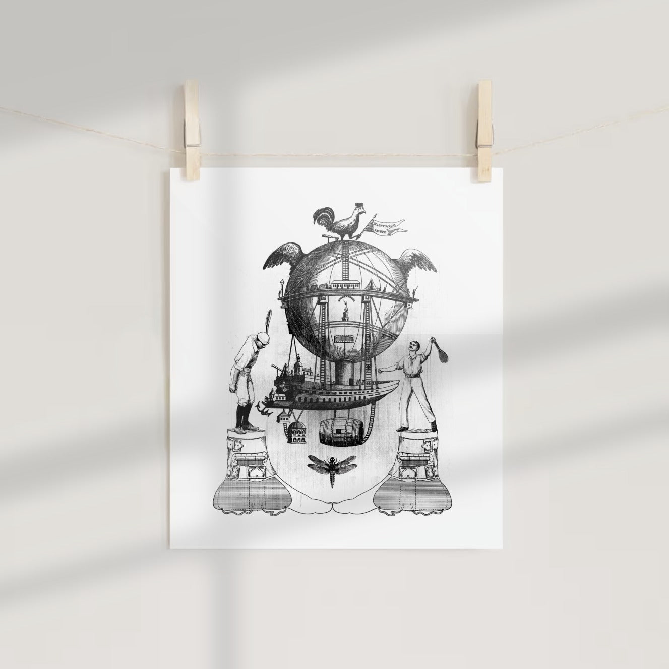 Surreal Mechanical Fantasy Steampunk Art Print