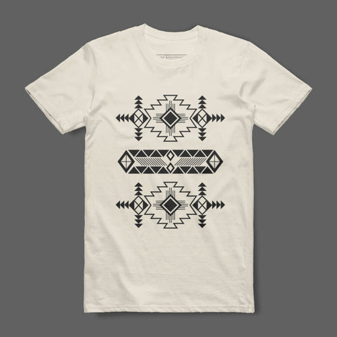 Geometric Aztec Pattern Graphic Tee Shirt