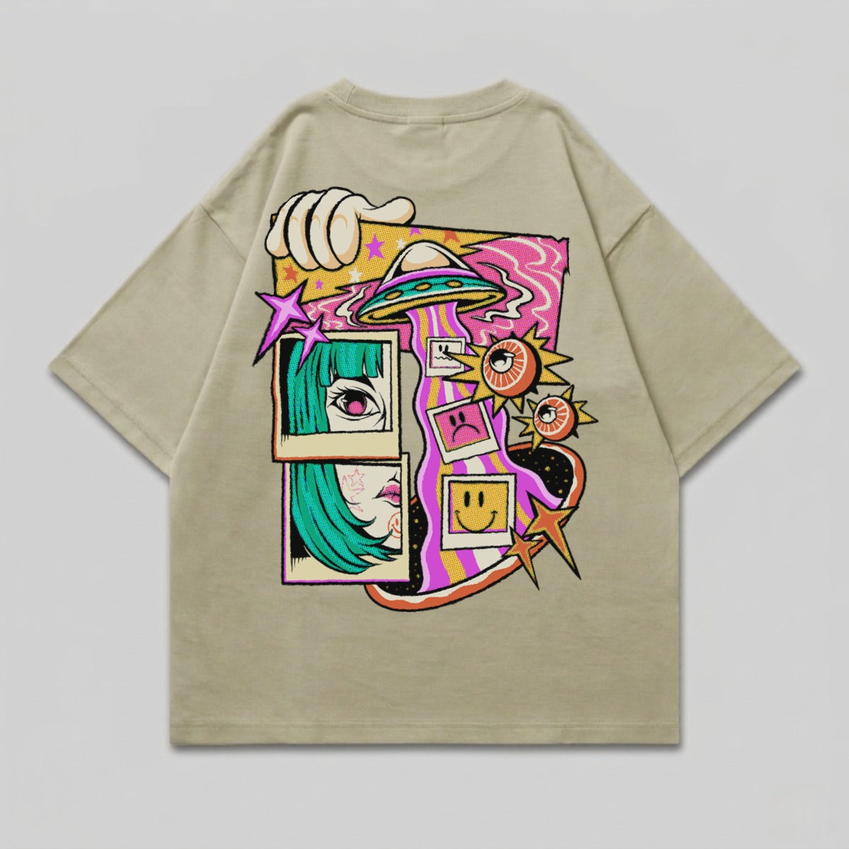 Psychedelic UFO Anime Girl Eye Swirls Stars T-shirt product type
Anime Graphic
UFO Design
Psychedelic Art
Retro Style
Streetwear Tee
Trippy Aesthetic
Alien Abduction
Pop Art Print
Comic Style Art
Eyes Graphic
Star Design
Abstract Pattern
Colorful Shirt
Swirl Art
Vaporwave Inspired
Emoji Faces
Kawaii Anime
Unique Graphic
Oversized Fit
Artistic Print