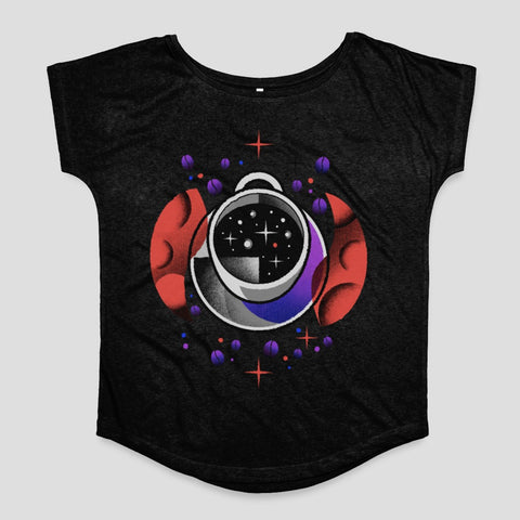 Cosmic Coffee Cup with Space Elements T-Shirt