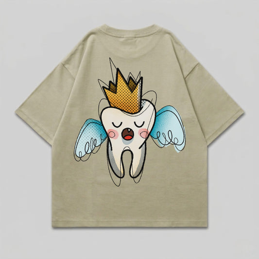 Crowned Sleeping Tooth Wings Cartoon Aesthetic product type