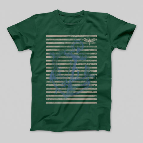 T-shirt donna boyfriend Stripe Anchor