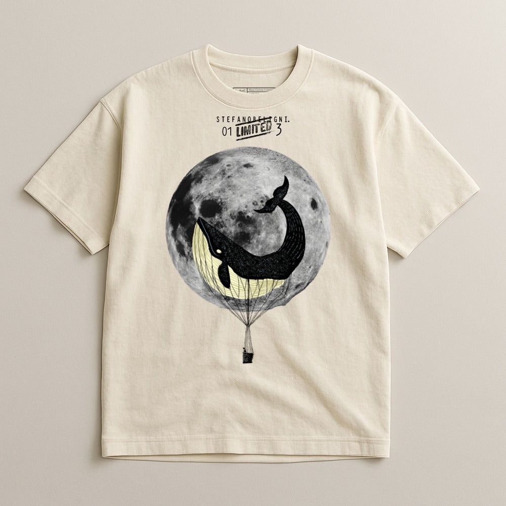 Whale Moon Hot Air Balloon Graphic Tee product