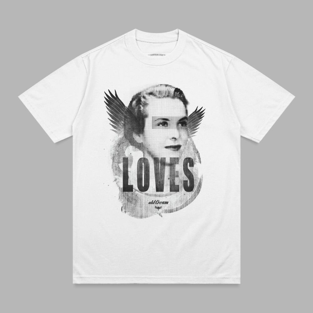 Vintage Winged Portrait Loves old drea.m Graphic product type