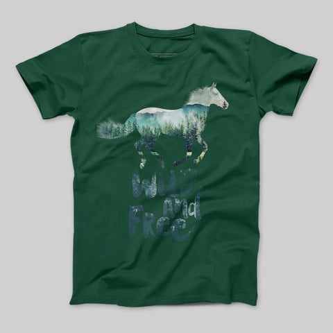 T-shirt donna boyfriend horse copia
