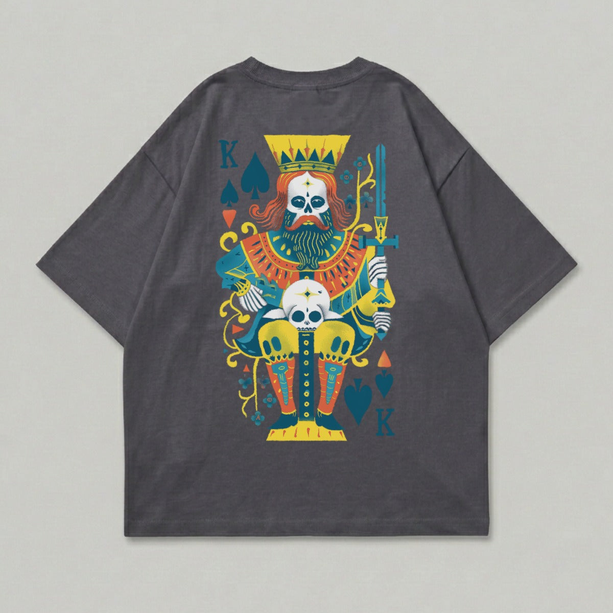 Skull King Spades Card Graphic Design T-Shirt product type