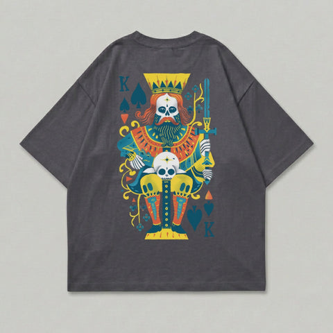 Skull King Spades Card Graphic Design T-Shirt product type