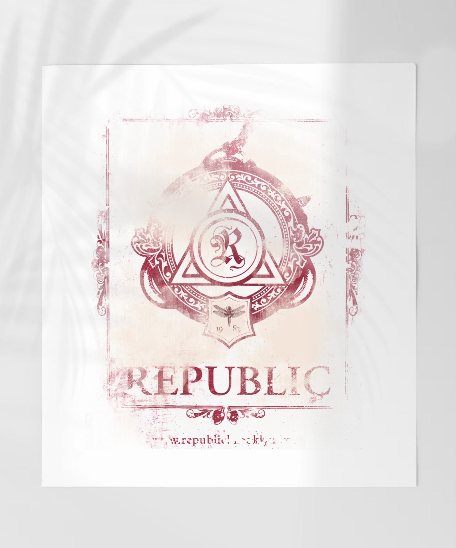 Vintage Republic Emblem with Ornate Design Poster