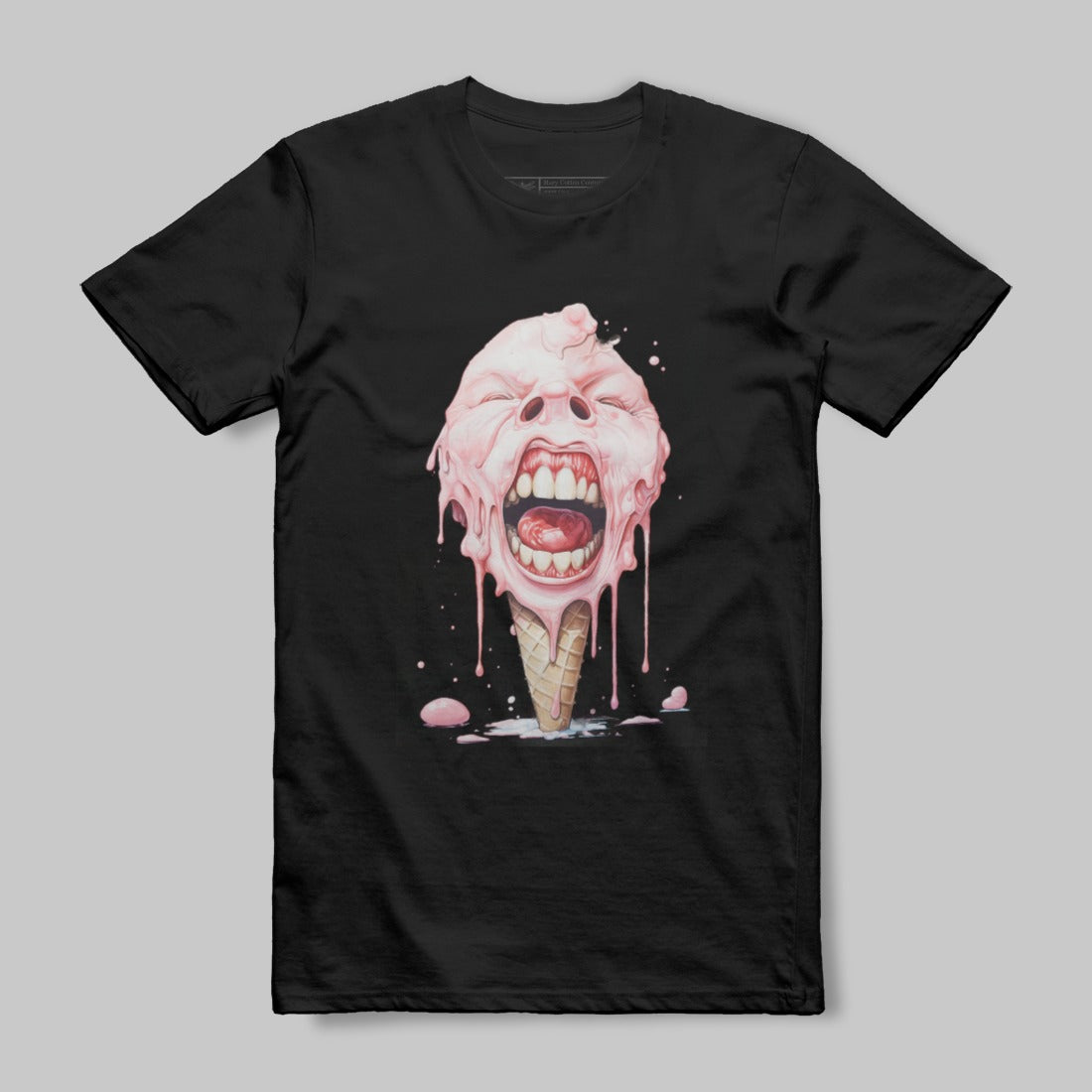 Screaming Ice Cream Cone Graphic Tee Shirt