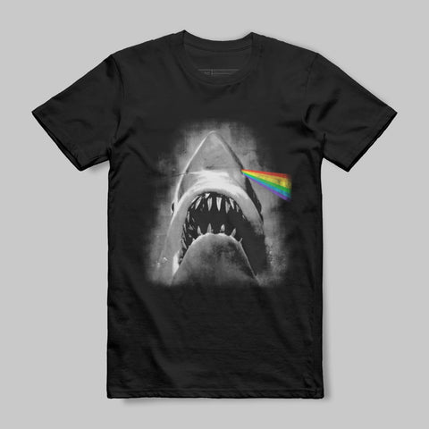 Shark with Rainbow Beam Graphic T-Shirt Product