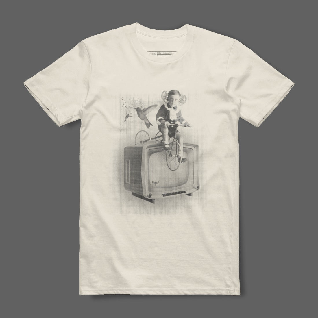 Vintage Bicycle Print Graphic Tee Product