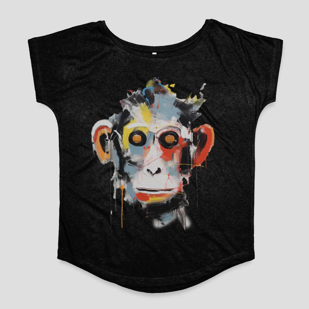 Abstract Colorful Monkey Design Women's T-Shirt