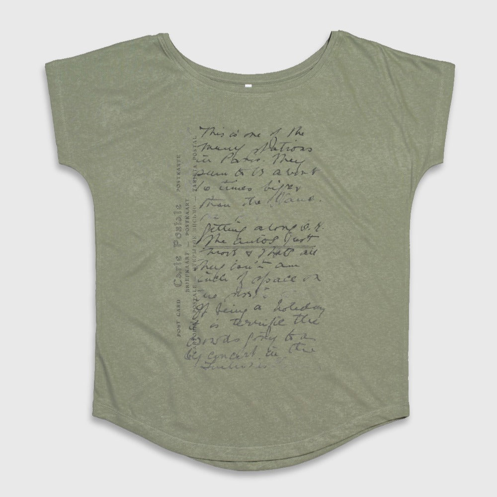 Handwritten Script Design Loose Fit T-Shirt