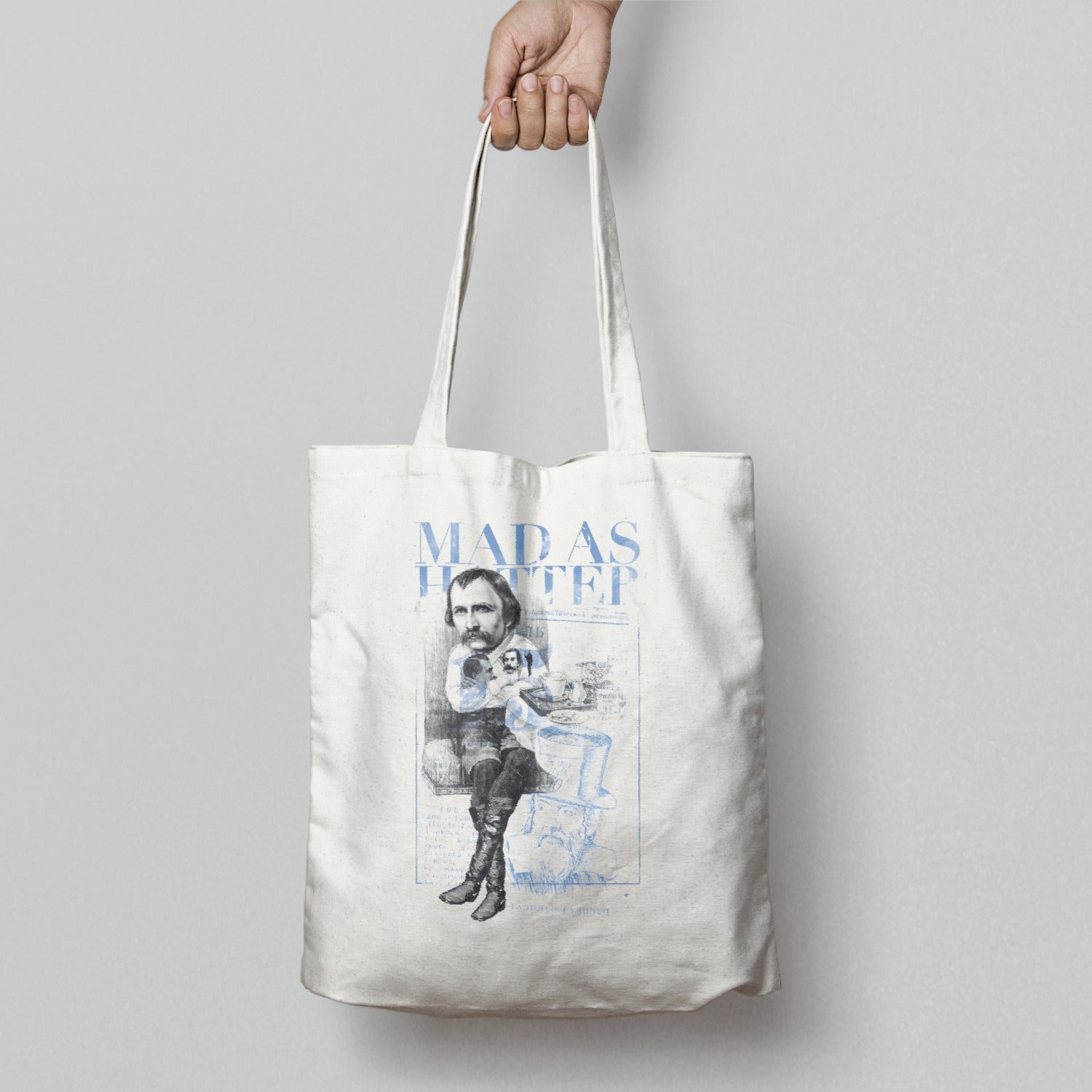 Mad As Hatter Tote Bag with Artistic Design