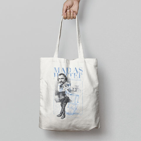 Mad As Hatter Tote Bag with Artistic Design