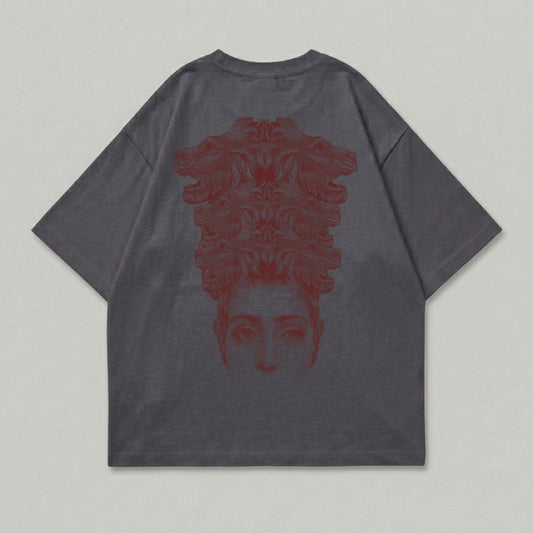 Woman Face Wolf Heads Symmetric Design product type