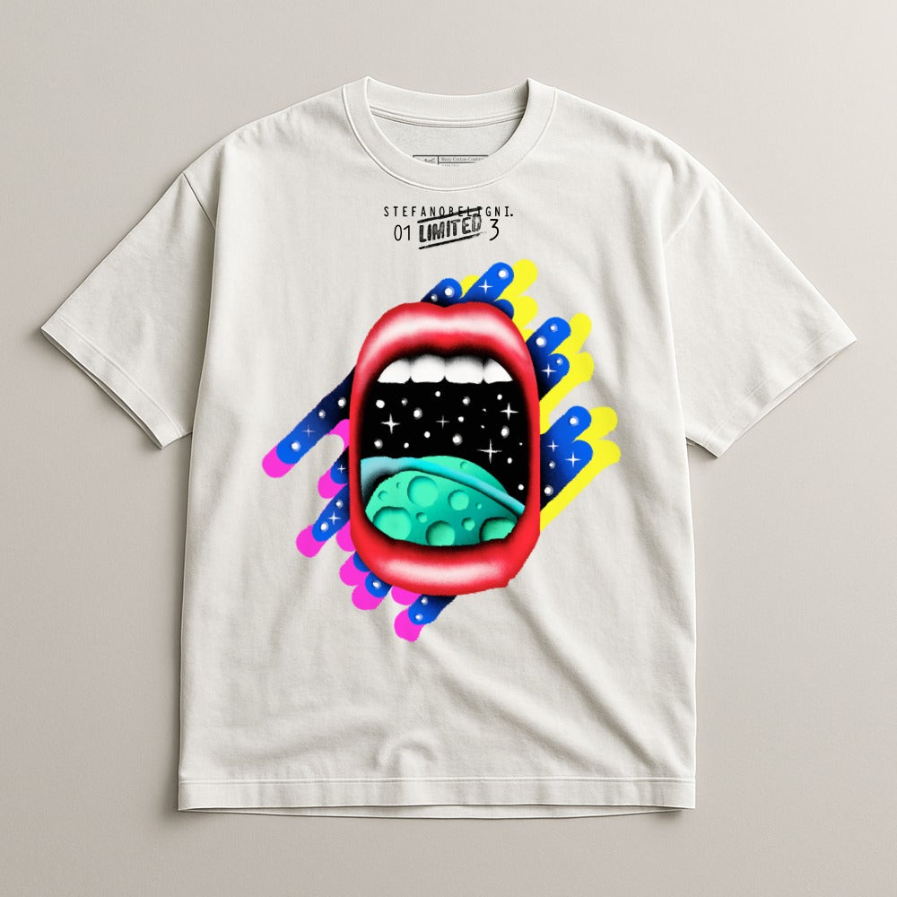 Stylish Graphic Tee with Colorful Unique Art Design