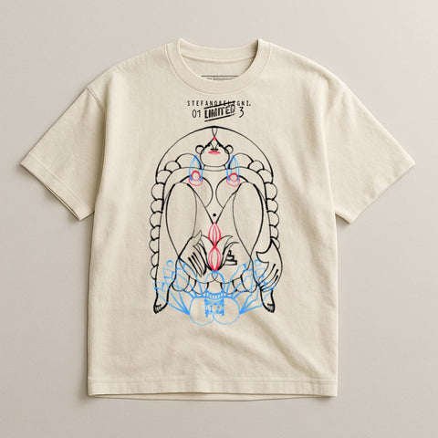 Stylish Graphic Tee with Unique Artistic Design