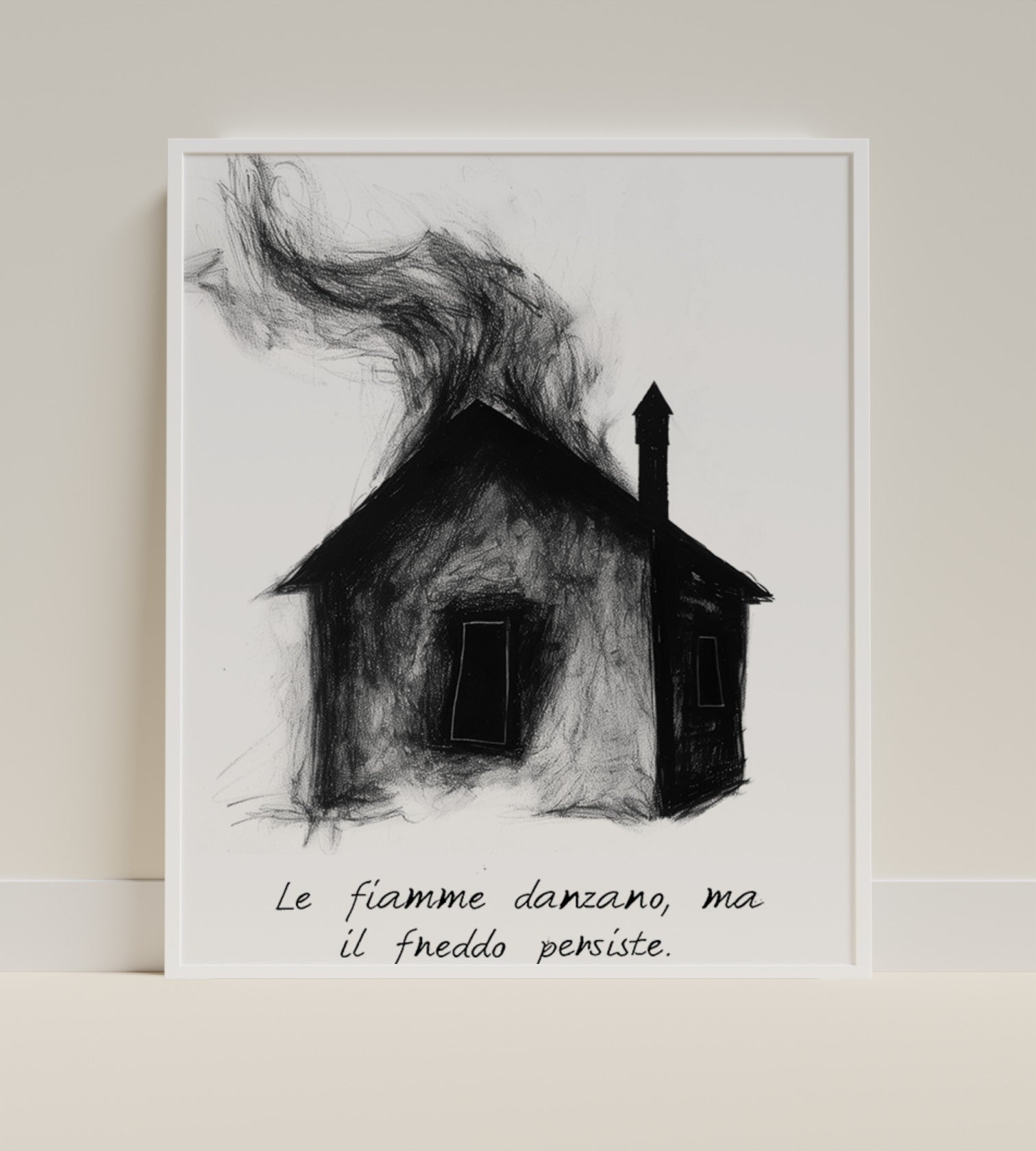 Le Fiamme Danzano Ma Il Freddo Persiste Wall Art