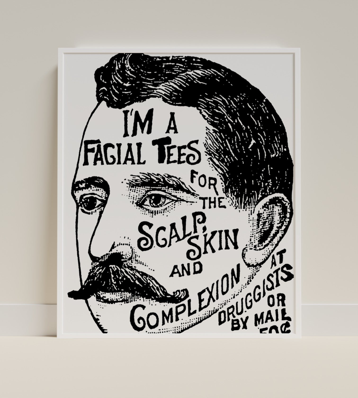 I'm a Facial Tees For the Scalp Skin and Complexion Print