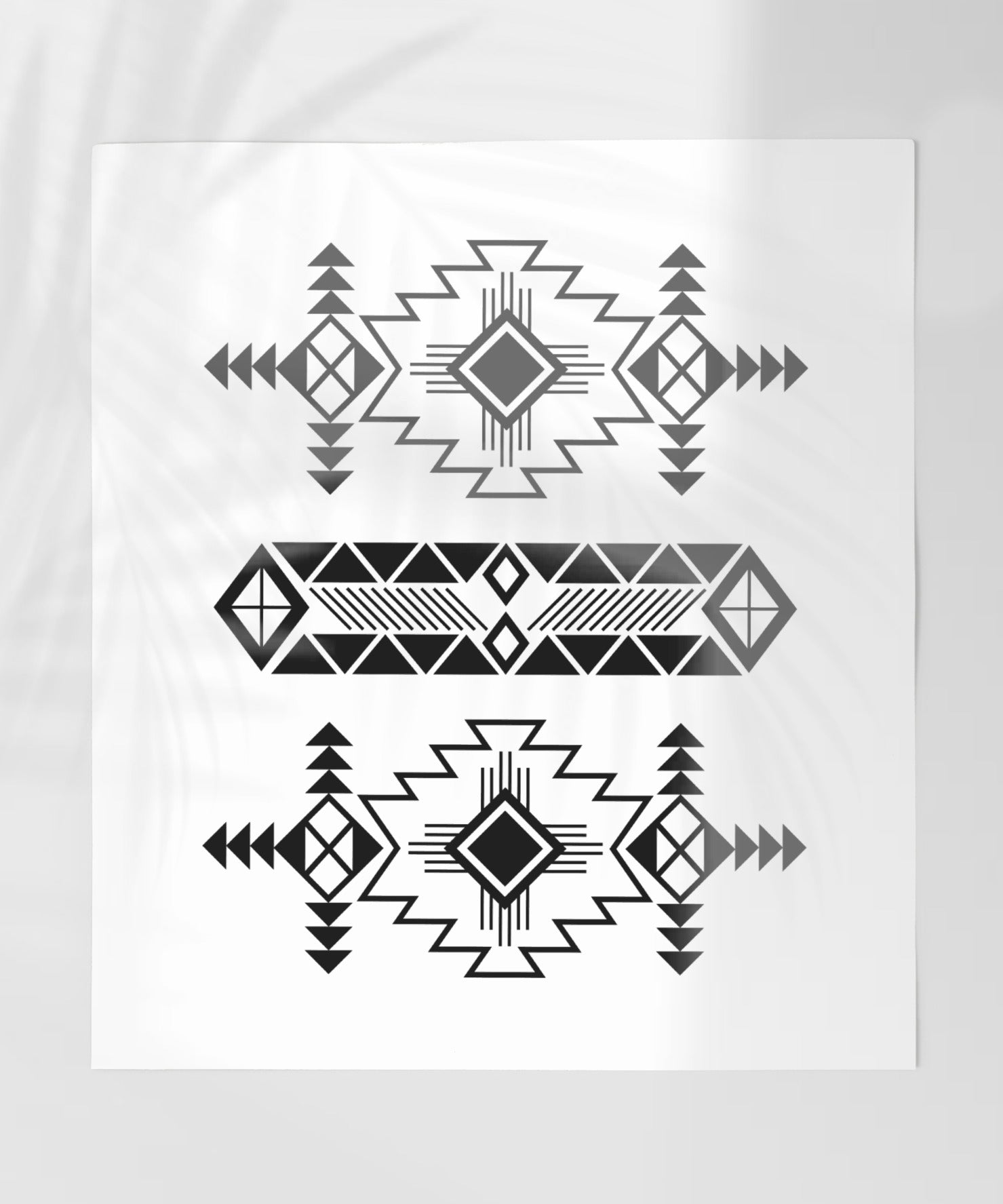 Geometric Tribal Pattern Wall Art Poster Product