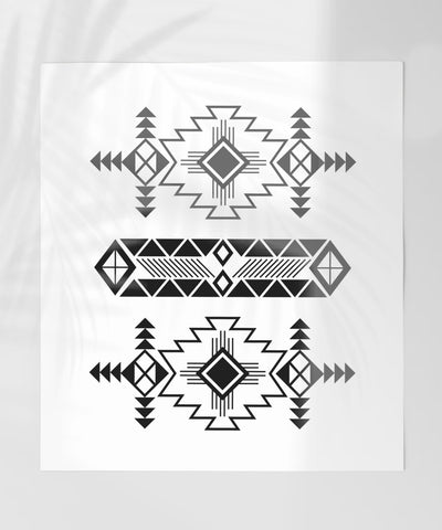 Geometric Tribal Pattern Wall Art Poster Product
