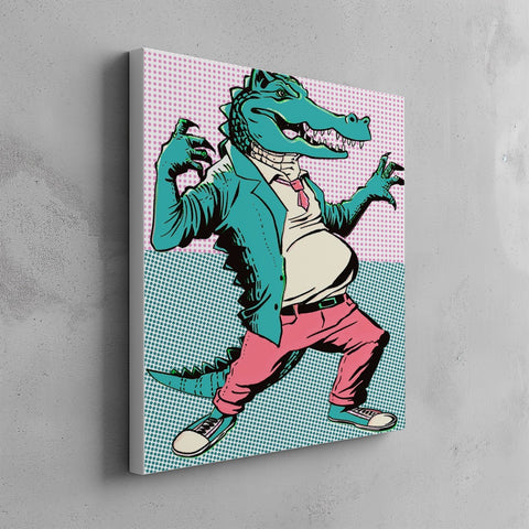 Quadro canvas CrocoDots