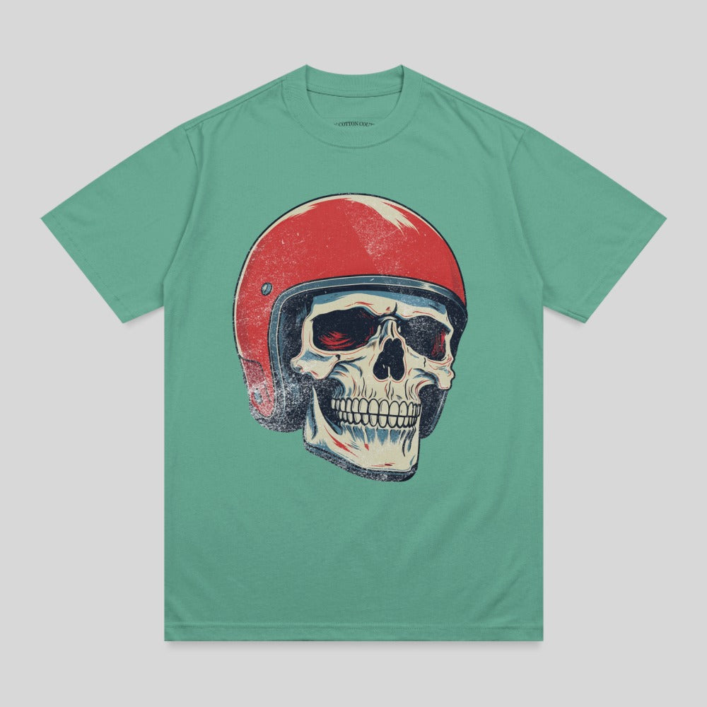 Skull Red Helmet Biker Graphic Design product type
