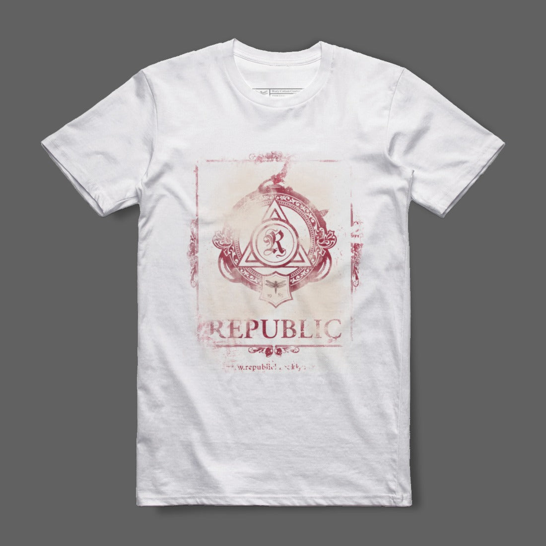 Republic Emblem Graphic Printed T-Shirt