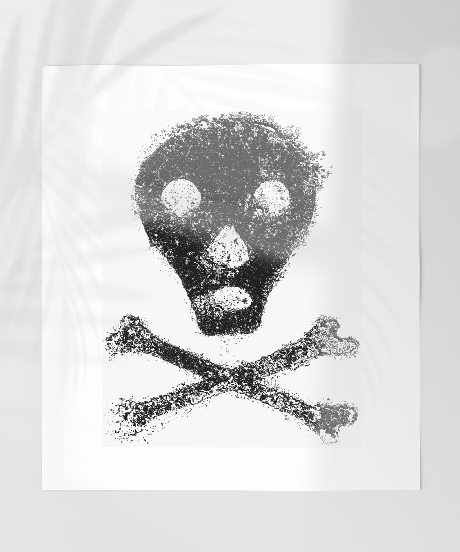 Distressed Skull and Crossbones Art Print Product
