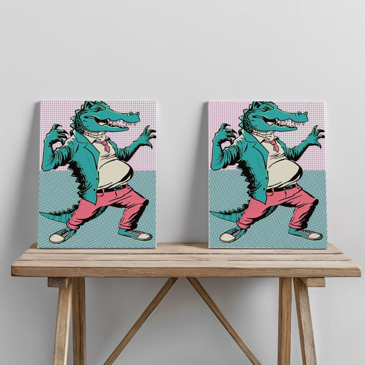 Quadro canvas CrocoDots