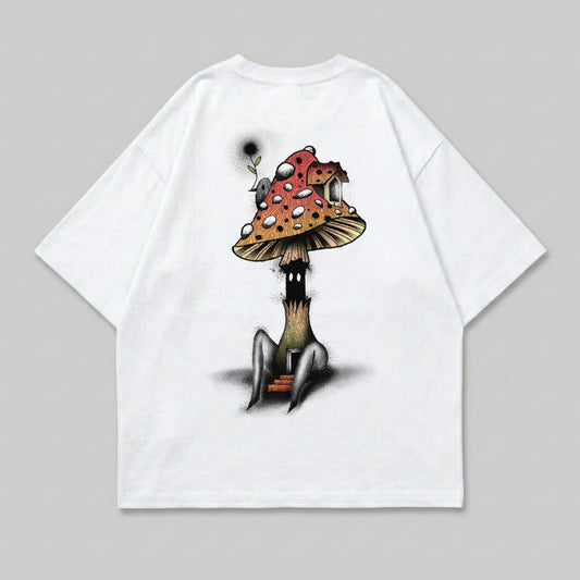Whimsical Mushroom House Creature Graphic product type