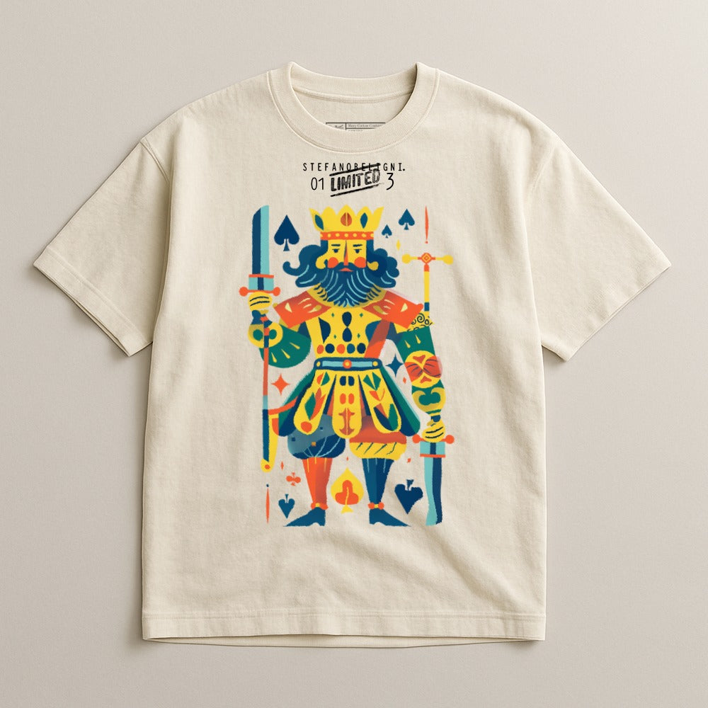 Artistic King of Spades Graphic T-Shirt for Casual Wear
