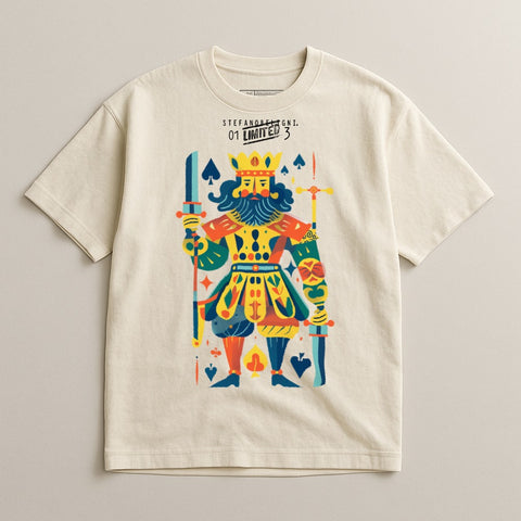 Artistic King of Spades Graphic T-Shirt for Casual Wear