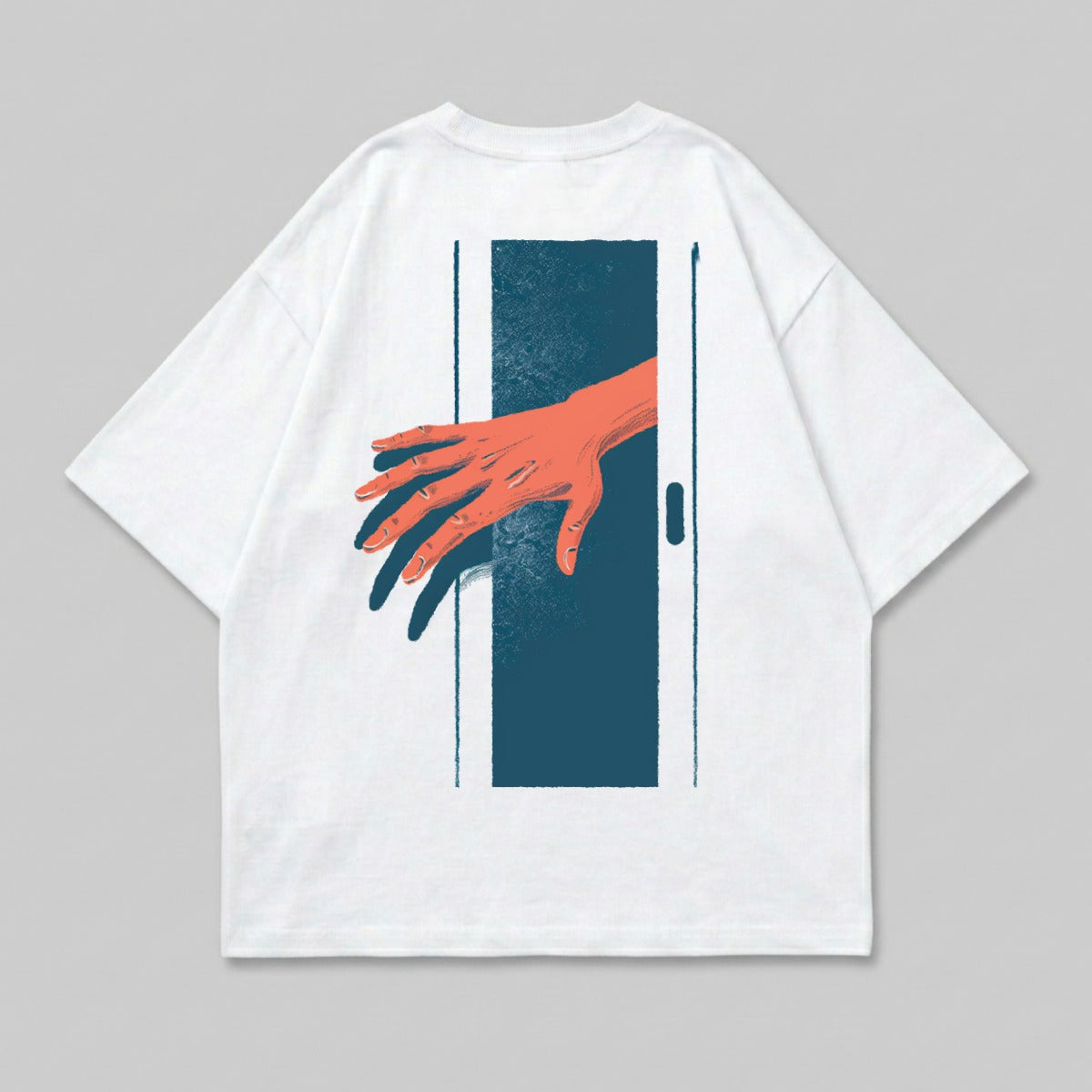 Surreal Doorway Hand Artistic Design Apparel product type