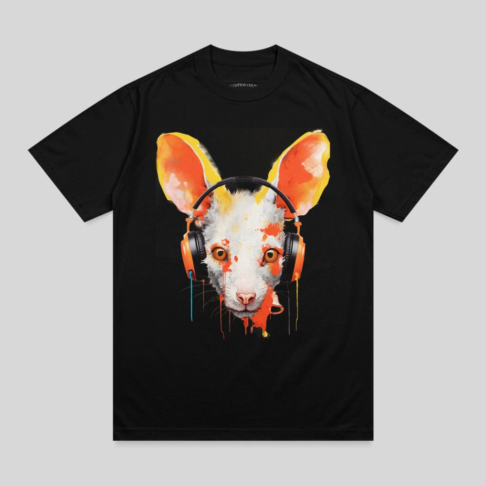 Fox Headphones Vibrant Paint Splatter Animal Face product type