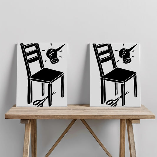 Quadro canvas sasso_forbici