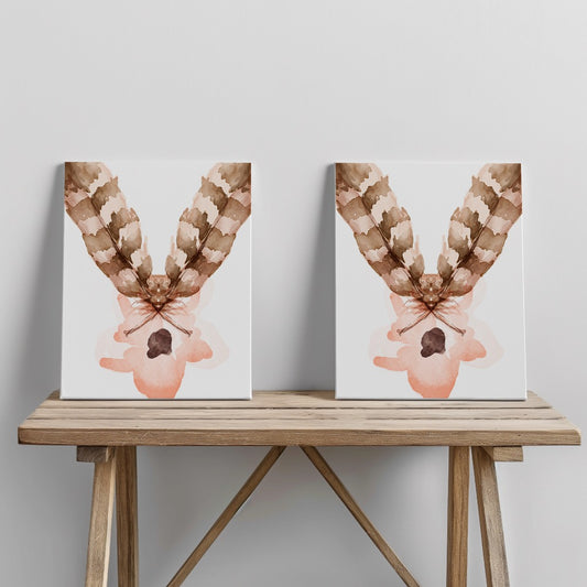 Quadro canvas deer_flower