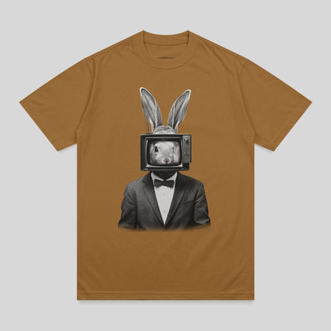 Eccentric Rabbit TV Head Suit Design Brown product type