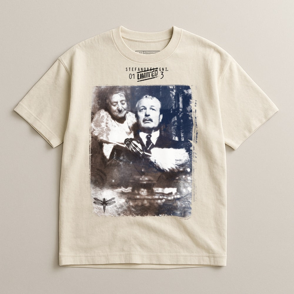 Vintage Style Graphic Tee With Retro Photograph Design